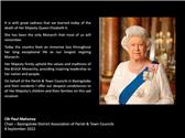 Announcing the death of Her Majesty The Queen